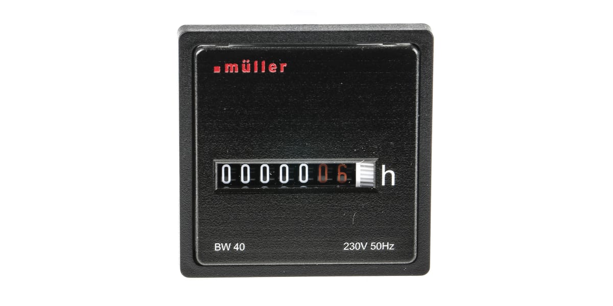 Product image for 7 DIGIT MOTOR DRIVEN HOUR METER,230VAC