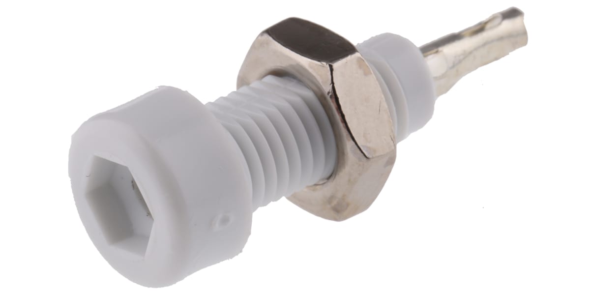 Product image for 10A TEST SOCKET 2MM, WHITE