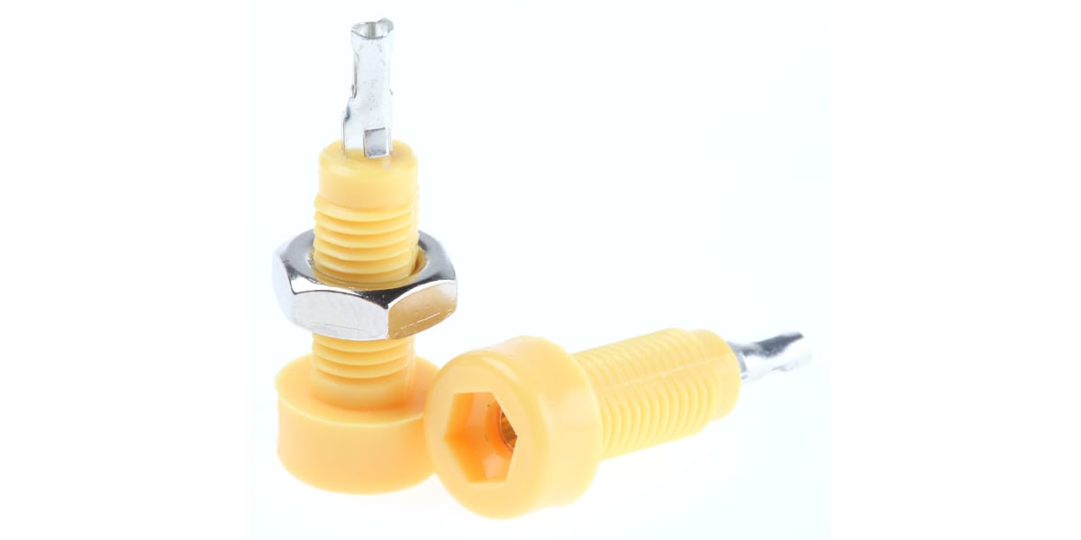 Product image for 10A TEST SOCKET 2MM, YELLOW