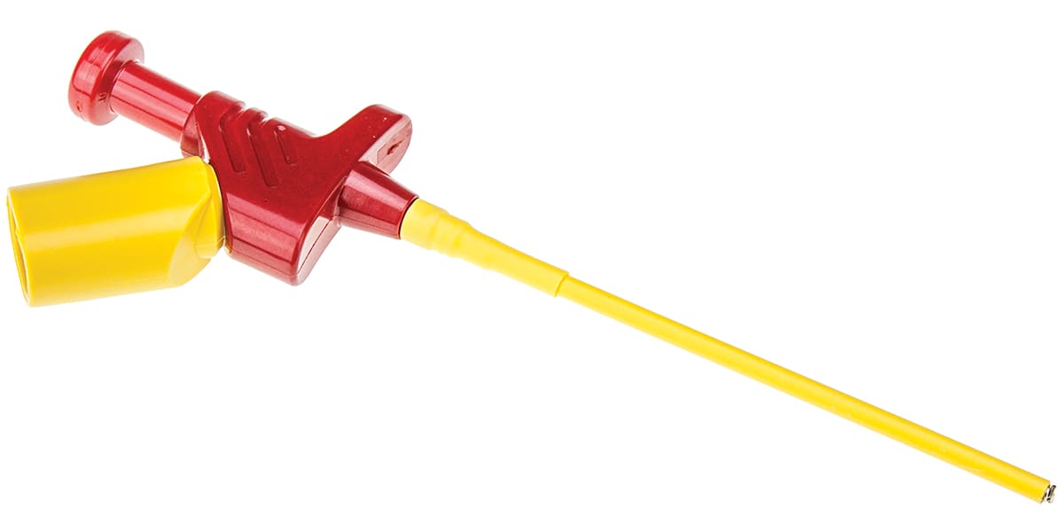 Product image for Red flexible touchproof probe,4mm socket