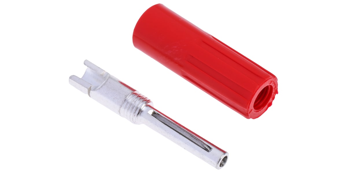 Product image for 4MM PLUG/7MM CABLE RED