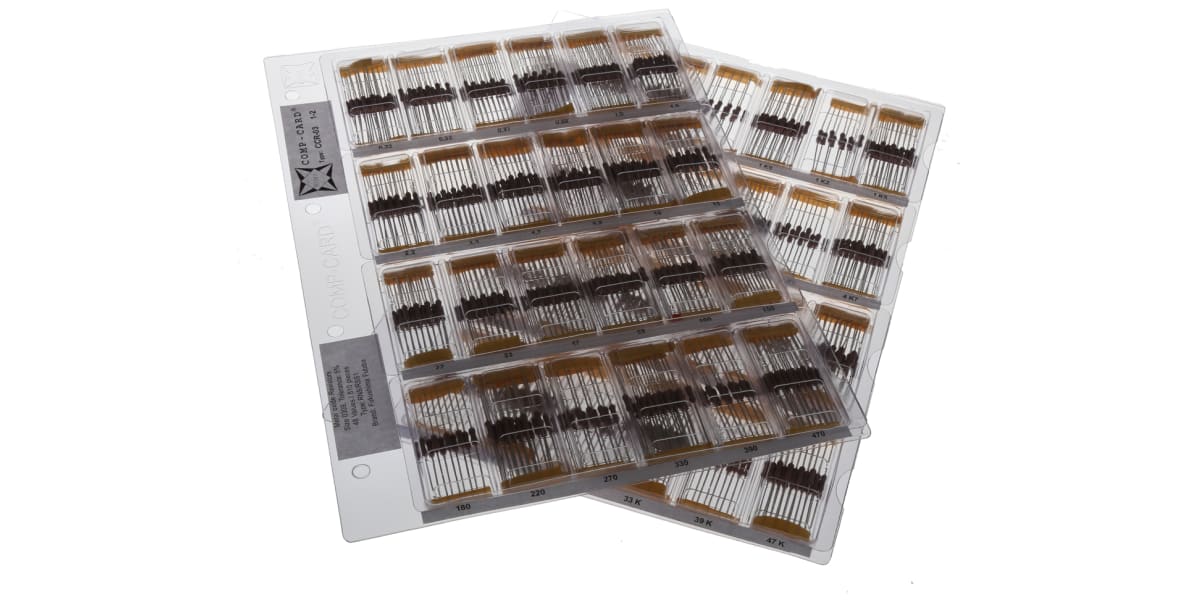 Product image for METAL OXIDE RESISTOR KIT,0.22OHM-47KOHM