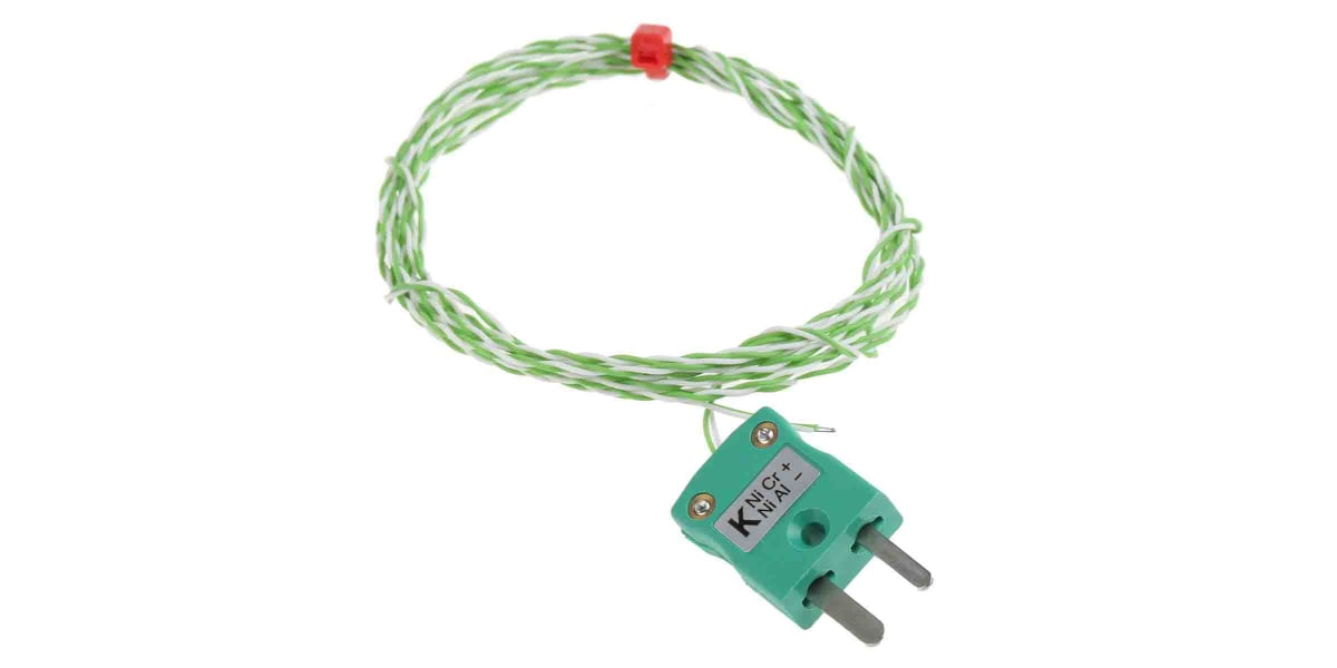 Product image for Type K thermocouple 2m with mini plug