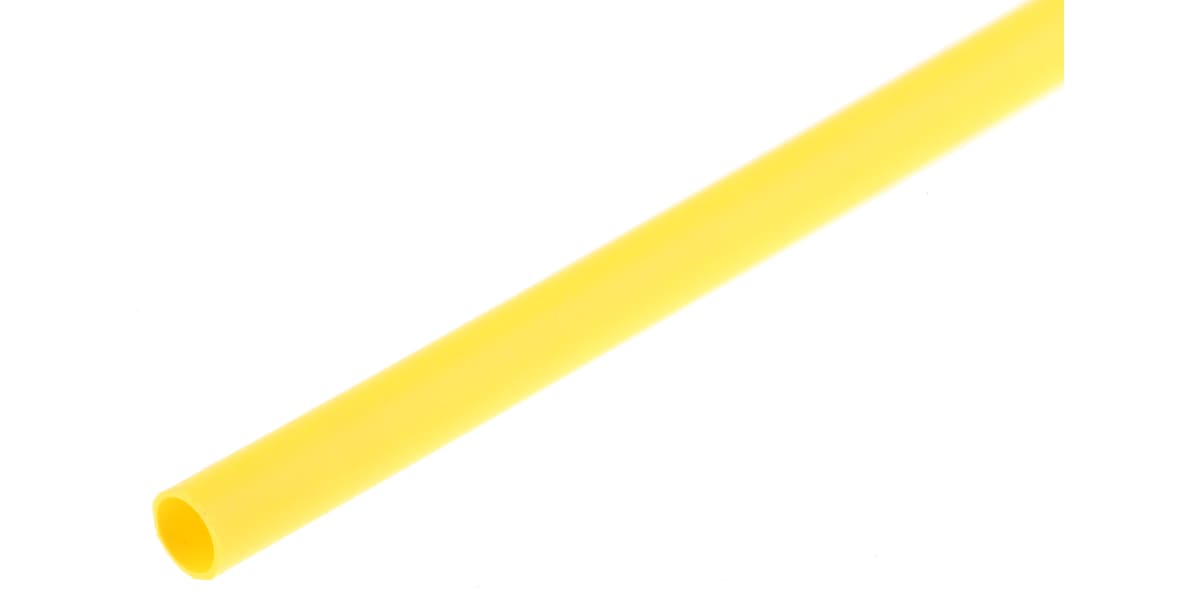 Product image for YELLOW HEATSHRINK TUBING,2.4MM BORE