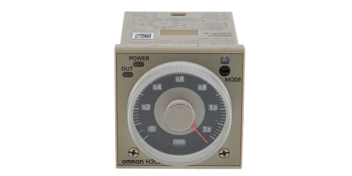 Product image for DPDT 6functiontimer,0.05sec-300hr 24-28V