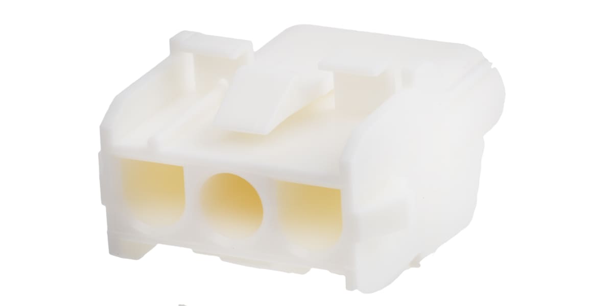 Product image for 3 way white receptacle housing