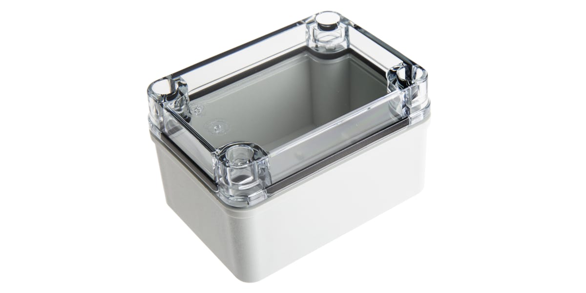 Product image for IP67 box w/transparent lid,110x80x65mm