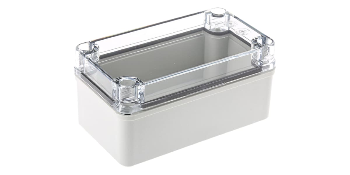 Product image for IP67 box w/transparent lid,140x80x65mm