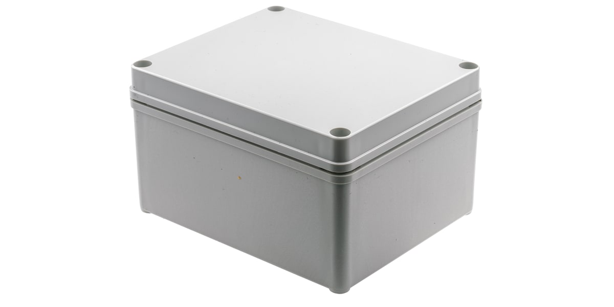 Product image for IP67 box with grey lid,170x140x95mm