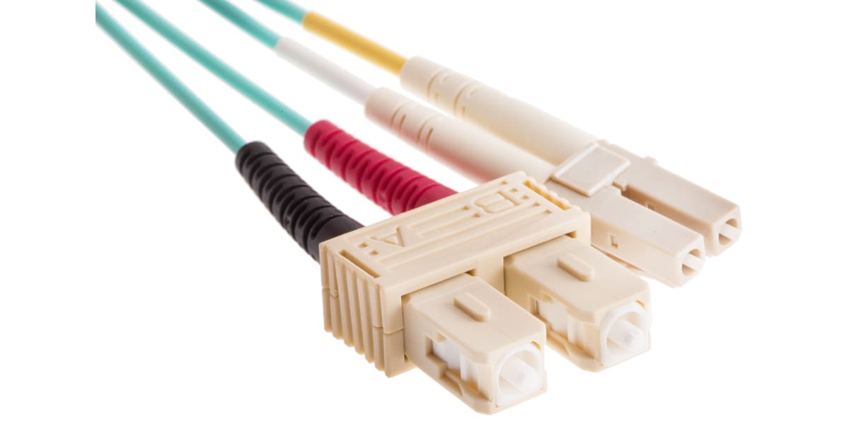 Product image for Patchcord Multi Duplex LC - SC Aqua 2m