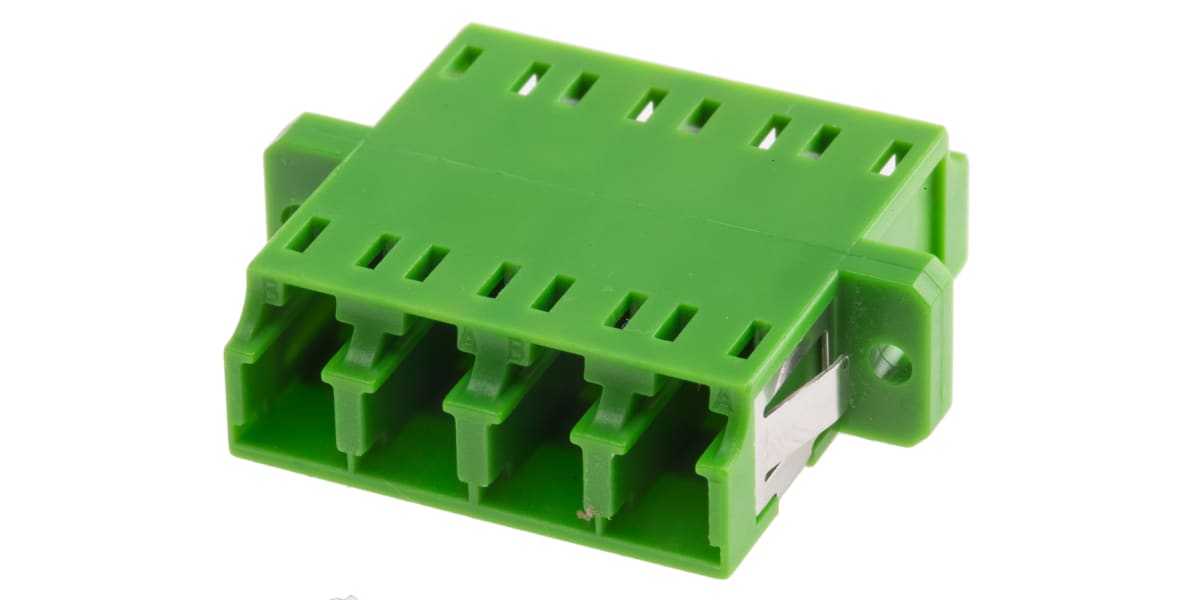 Product image for LC/APC QUADPLEX GREEN Adapter