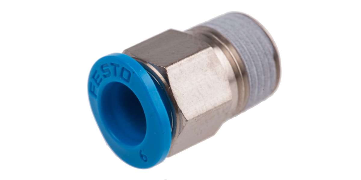 Product image for Push-in Fitting, Male R1/8, 6mm