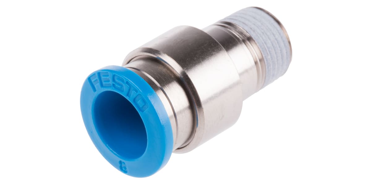 Product image for Male Connector, R1/8 to 8mm Tube