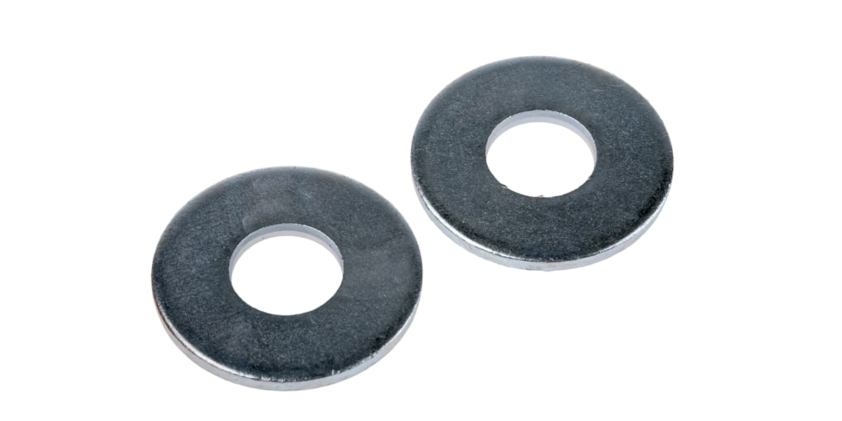 Bright Zinc Plated Steel Plain Washer, 3mm Thickness, M12 (Form G) RS