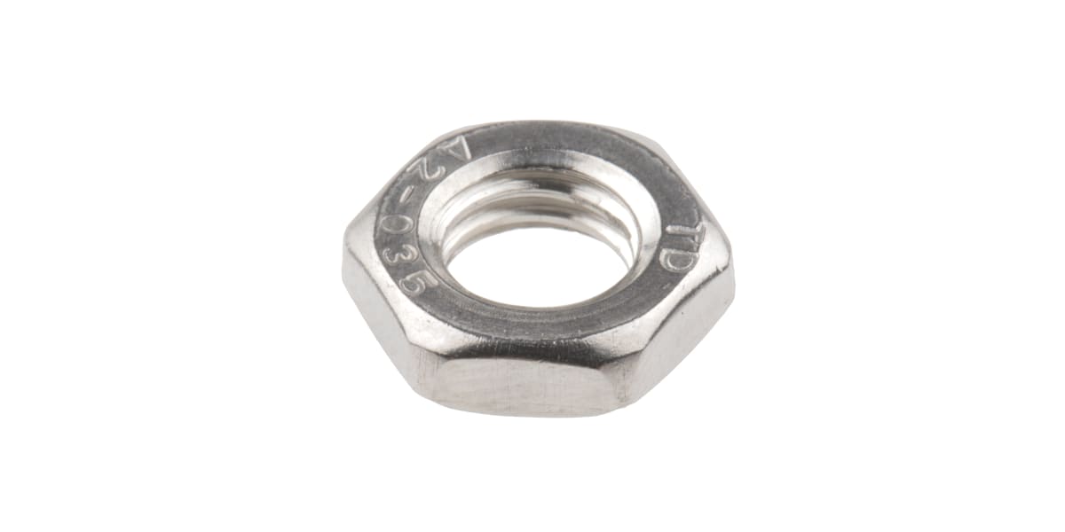 Product image for M8 A2 S/Steel Locking Half Nut,Din 439