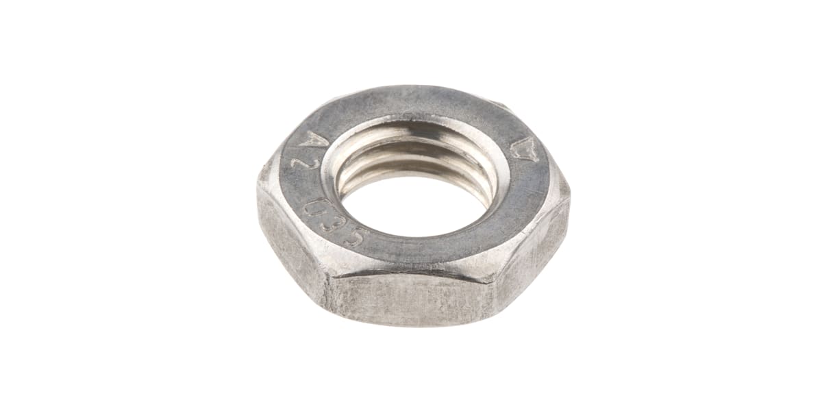 Product image for M12 A2 S/Steel Locking Half Nut,Din 439