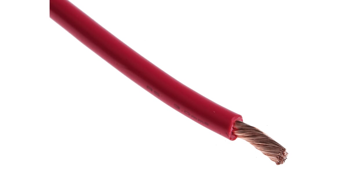 Product image for ISO6722-1 Automotive wire 3mm red 30m