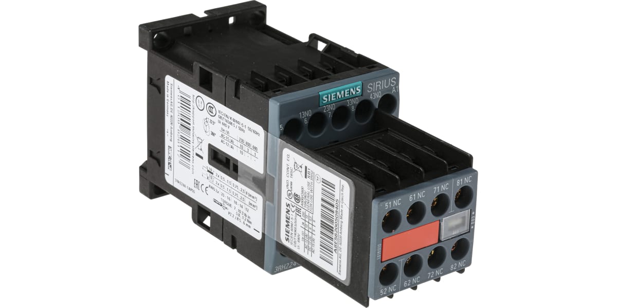 Product image for Siemens Control Relay - 4NO/4NC, 10 A Contact Rating, 230 V ac, 4P