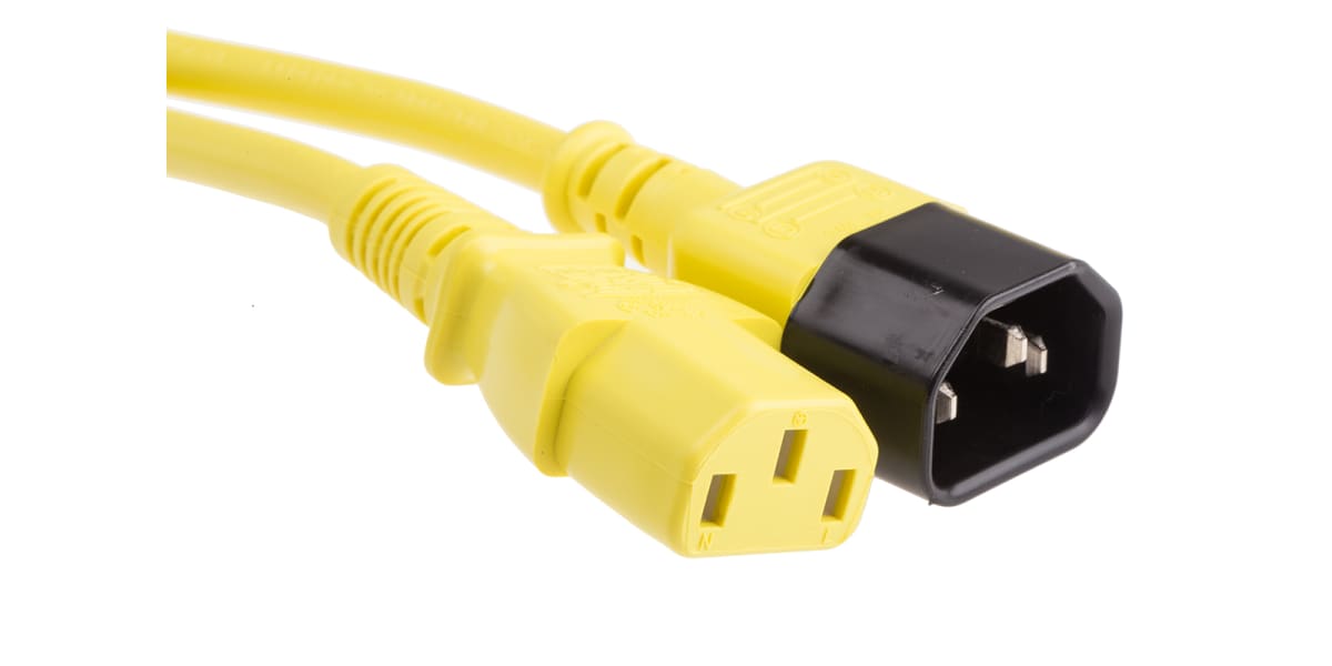 Product image for RS PRO 1m Power Cable, C13, IEC to C14, IEC