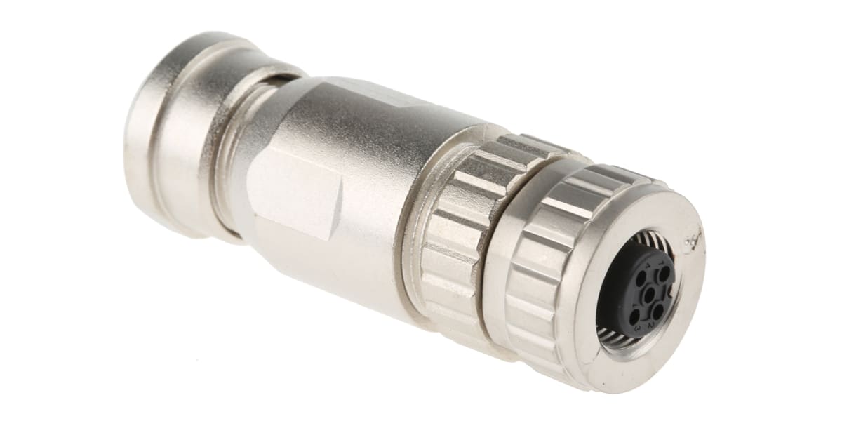 Product image for Harting Screw Connector, 5 Contacts, Cable Mount M12, IP67