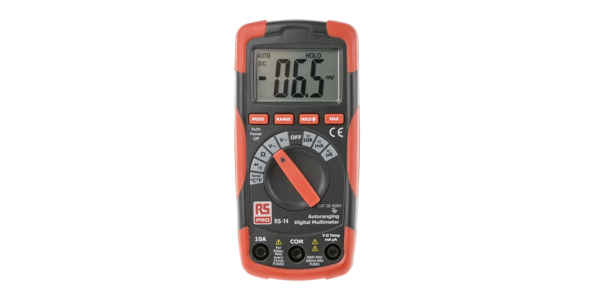 Product image for RS Pro Compact Multimeter Autoranging