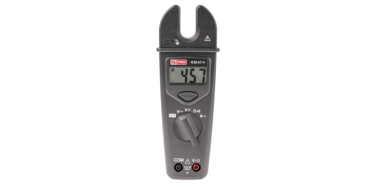 Product image for RS Pro ICMA74 Clampmeter, 200 A