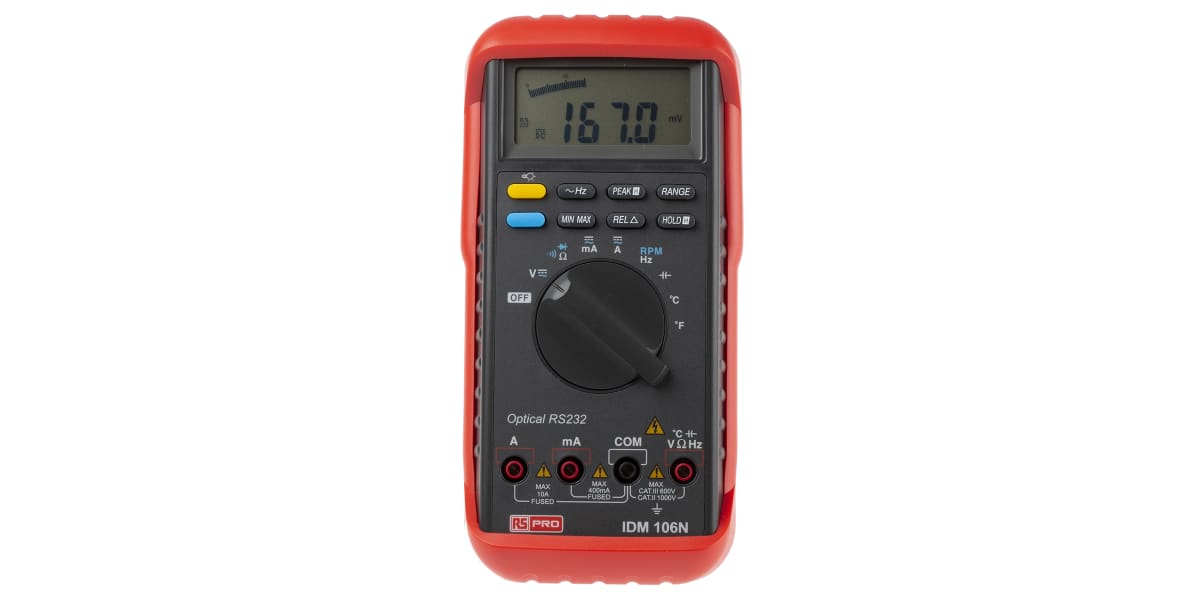 Product image for RS Pro IDM106N RMS Digital Multimeter