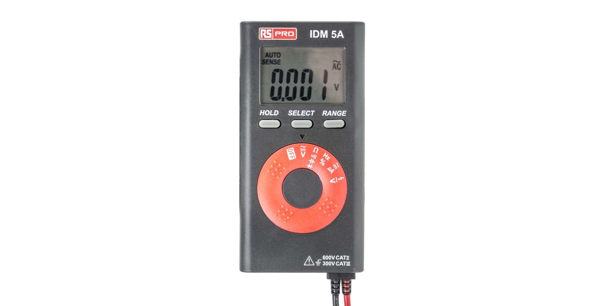 Product image for RS Pro IDM5A Digital Wallet Multimeter