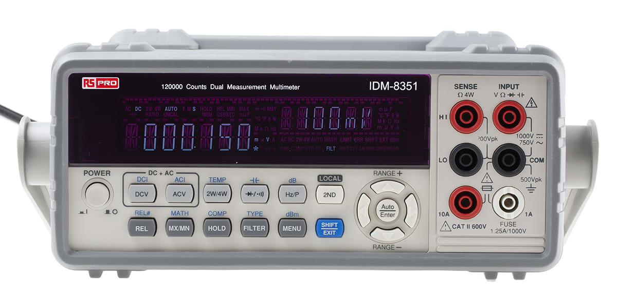 Product image for 120000 count dual measurement multimeter