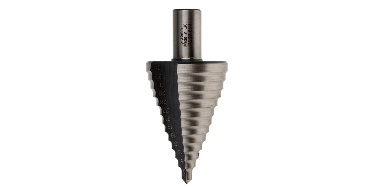 Product image for 5-35mm HSS step drill bit 13mm shank