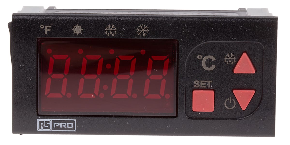 Product image for On/Off Temp Controller, 35x77, 230V ac