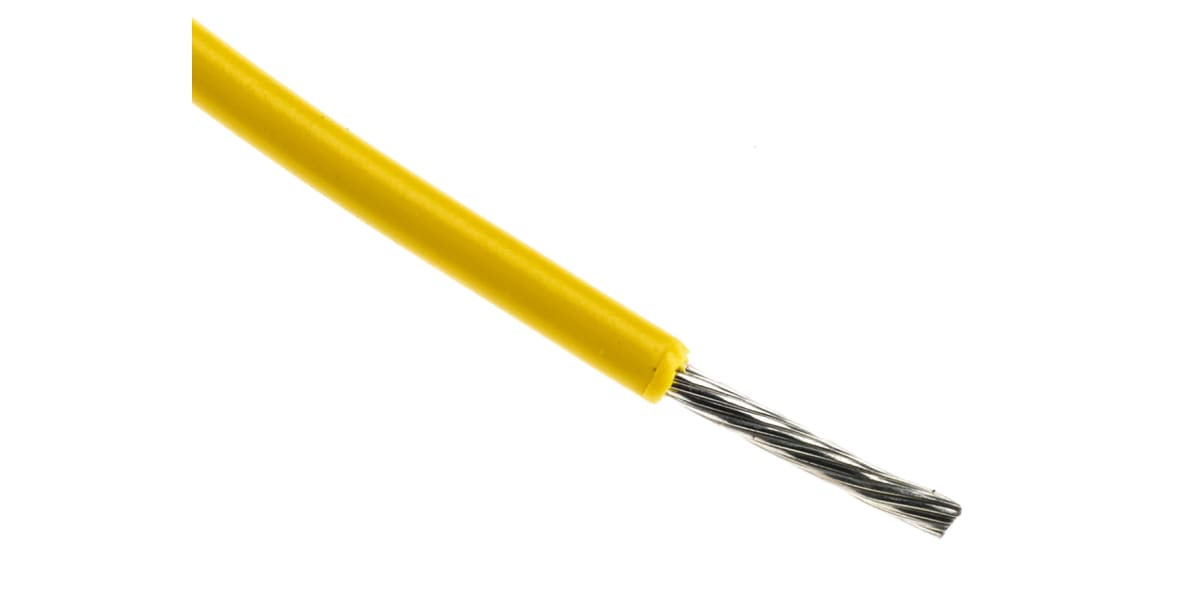 Product image for Wire 18 AWG PVC 300V UL1007 Yellow 305m
