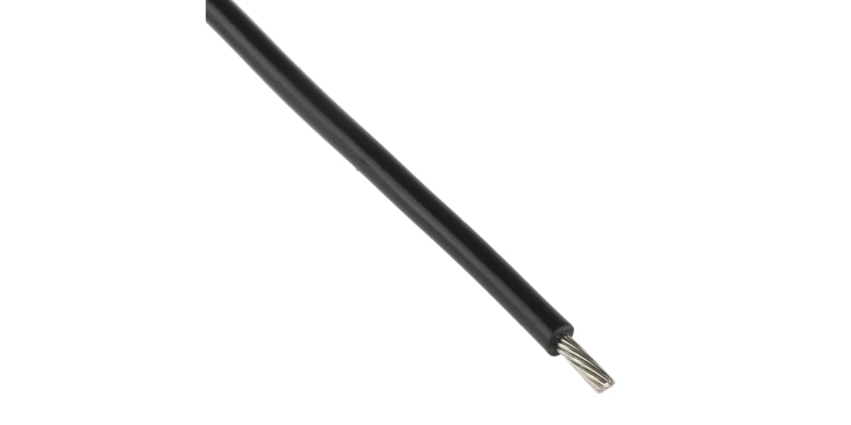 Product image for Wire 22 AWG PVC 300V UL1007 Black 305m