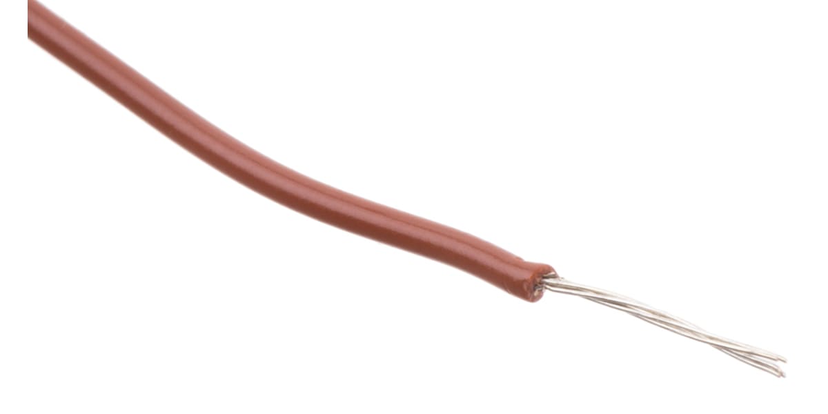 Product image for Wire 24 AWG PVC 300V UL1007 Brown 305m