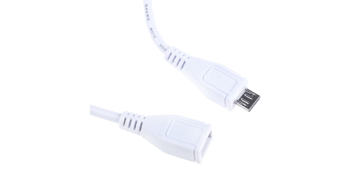 Product image for MICRO USB CABLE W/INLINE SWITCH WHITE