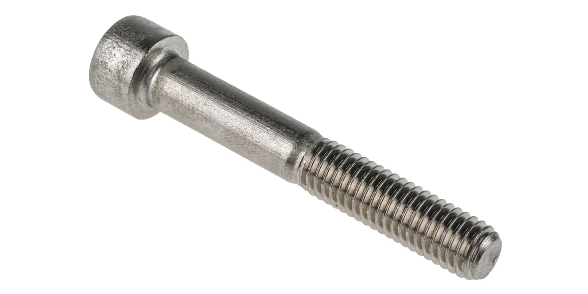 Product image for RS PRO M8 x 55mm Hex Socket Cap Screw Plain Stainless Steel