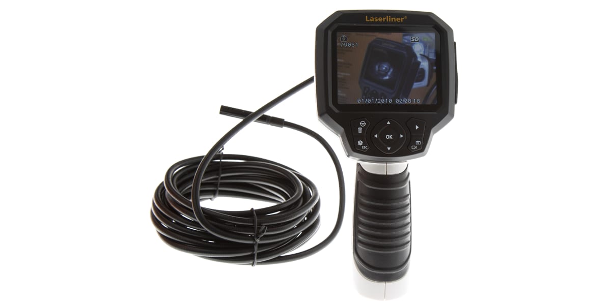 Product image for Laserliner 9mm probe Inspection Camera, 5m Probe Length, LED Illumination