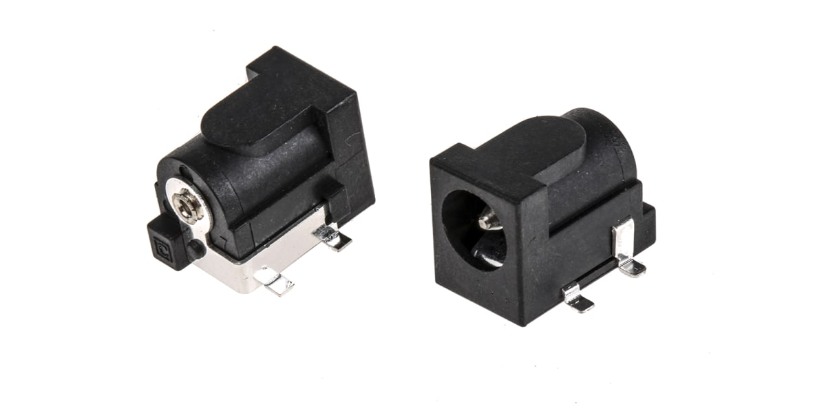 Product image for DC socket,2 A,2.5 mm, Surface Mount x 5