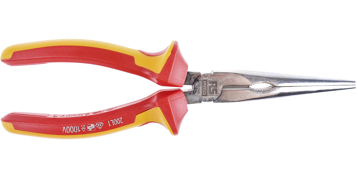 Insulated needle nose pliers hot sale