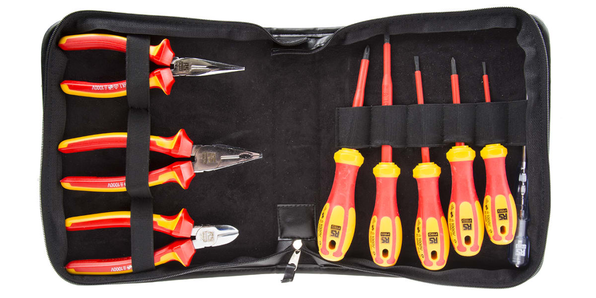 Product image for 9 Pc Insulated Pliers and SD Set.