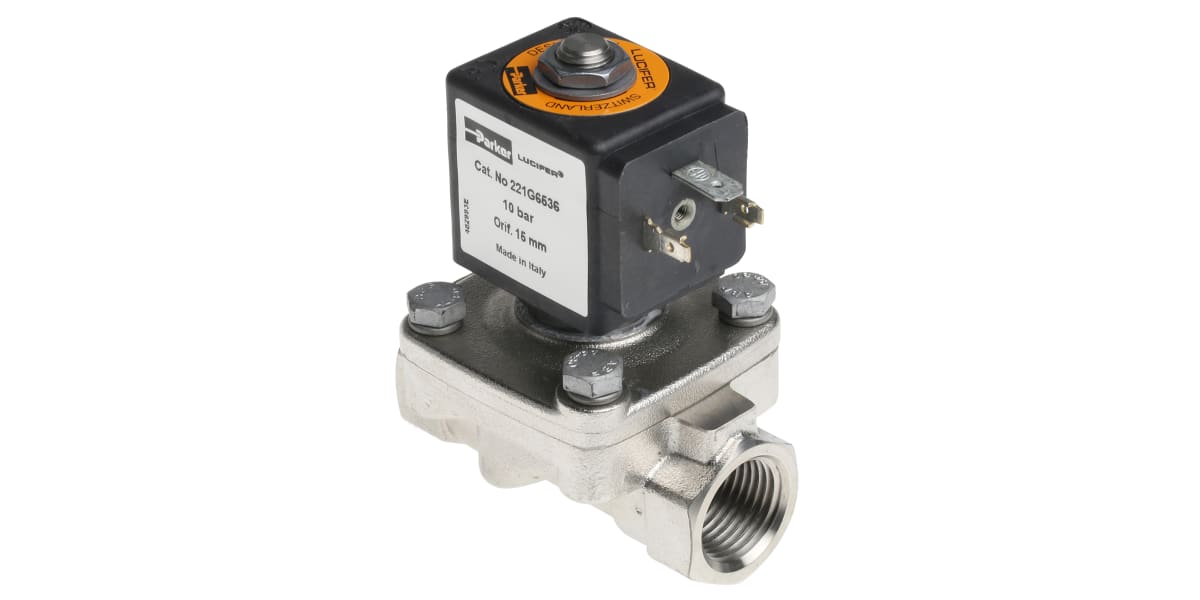 Product image for 3/8" 2-way SS Solenoid Valve (8wAC)