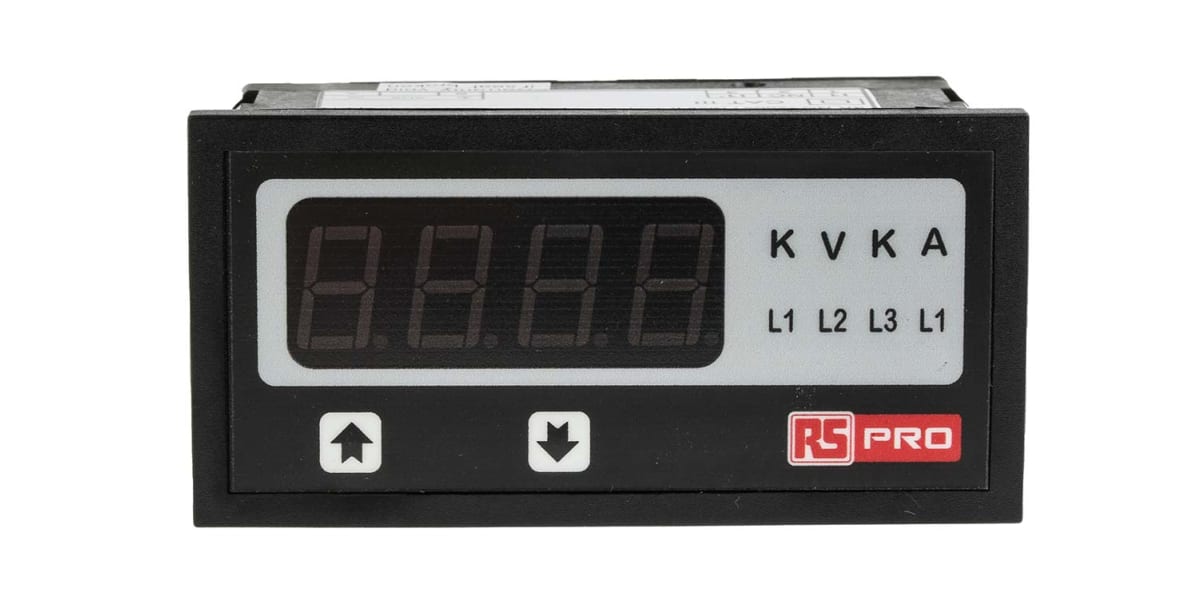 Product image for Dig Ammeter, 48x96, 1Ph, 40-300V ac/dc