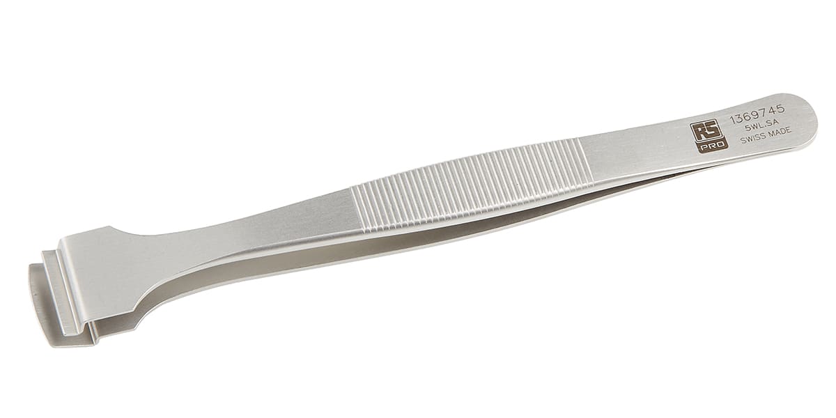 Product image for WAFER TWEEZERS SERRATED HANDLES 130 MM