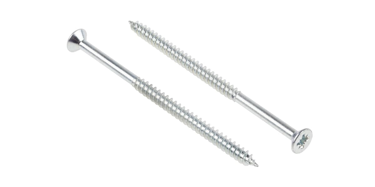 Product image for 8X3 POZI TWINTHREAD WSCREW ZINC PLATED