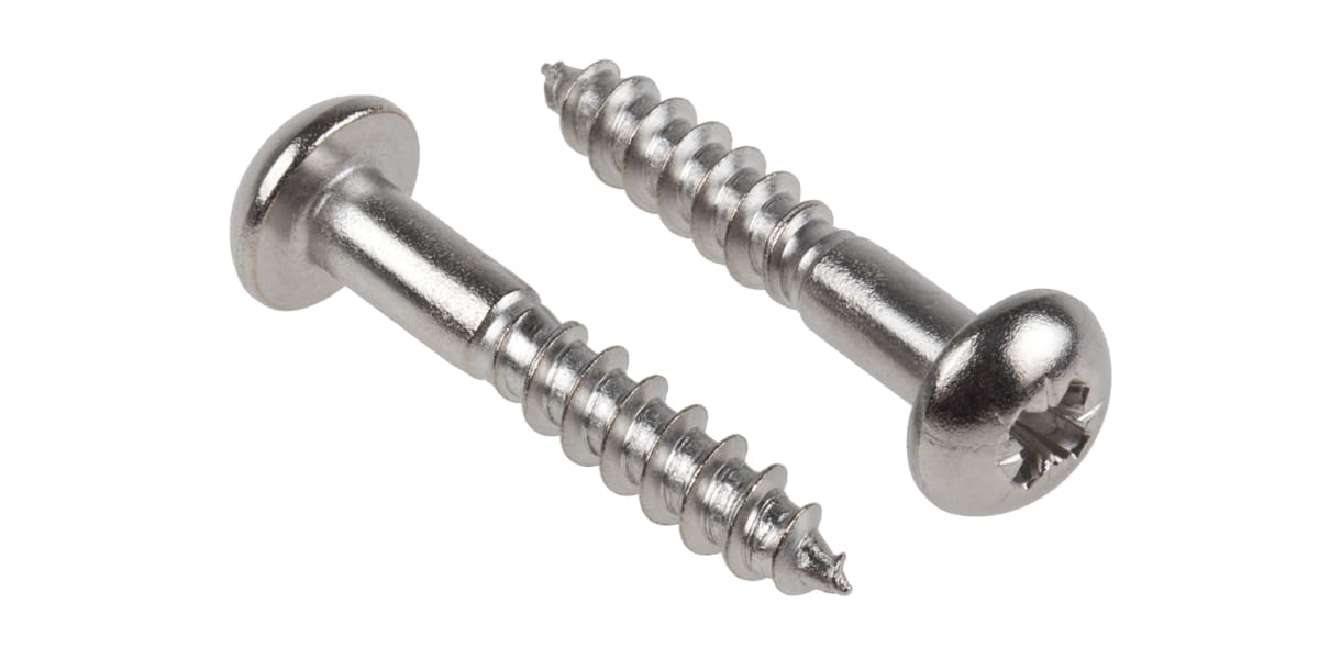 Product image for 5.0X30POZI RND W SCREW A2 SS