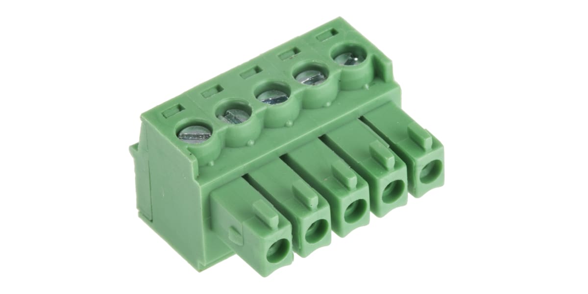 Product image for 3.5mm pluggable terminal block, plug, 5P