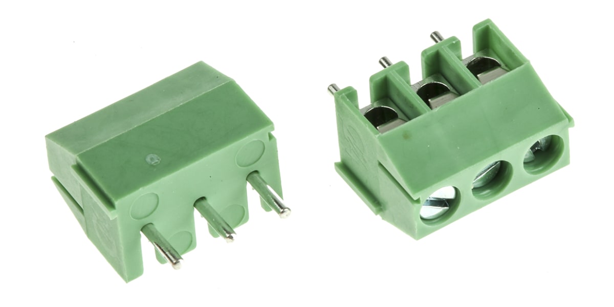 Product image for 3.5MM LOW PROFILE PCB TERMINAL BLOCK, 3P