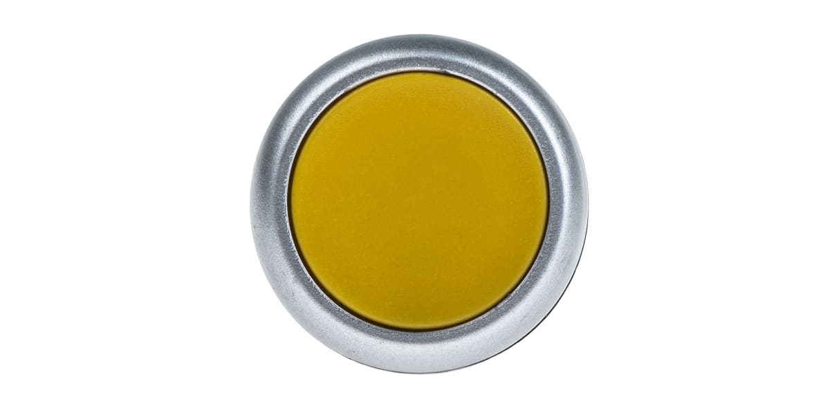 Product image for Yellow 1 NO Spring Return Pushbutton
