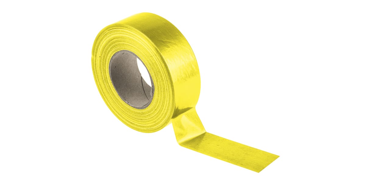 Product image for RS Pro Cloth tape yellow 50mm x 50m