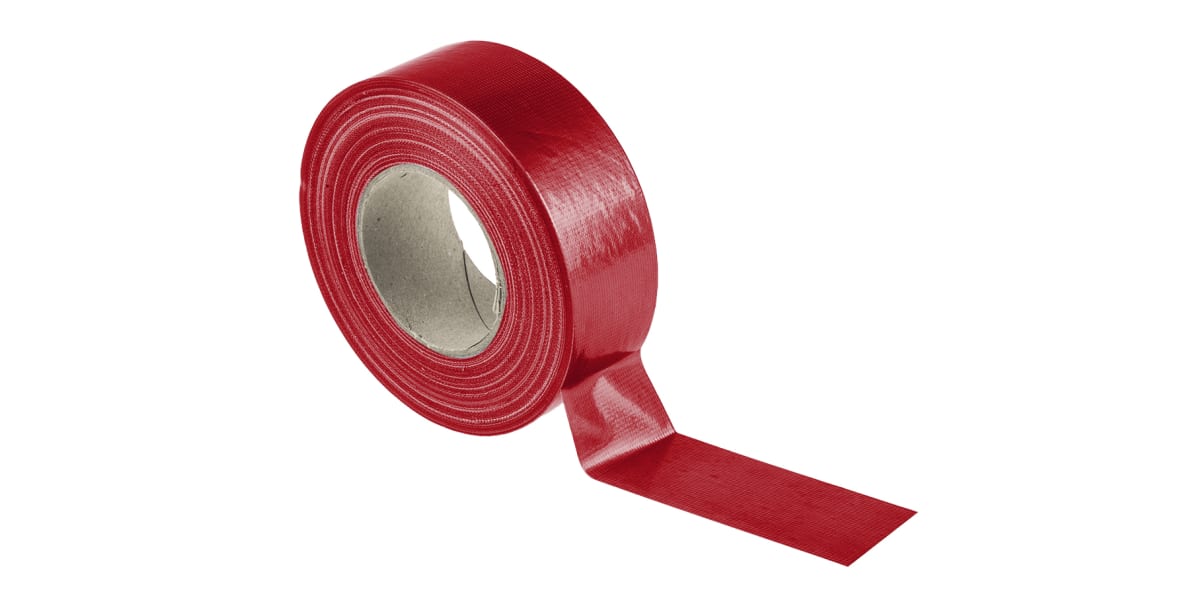 Product image for RS Pro Cloth tape red 50mm x 50m